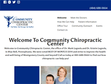 Tablet Screenshot of bluebellchiropractic.com